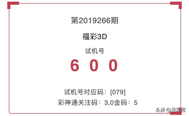 3D开机号